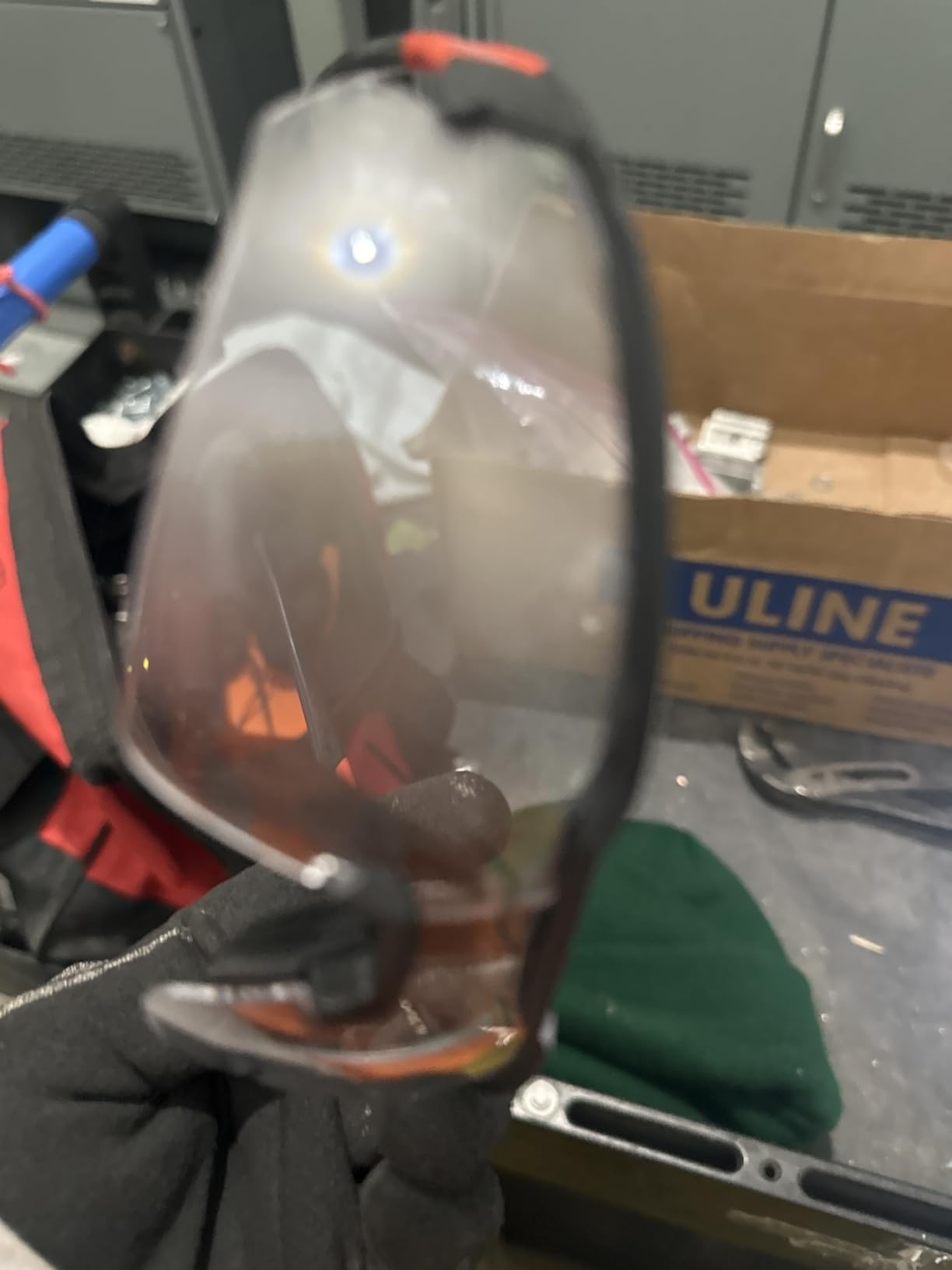 Milwaukee Anti-Fog Safety Glasses Clear Lens Black/Red Frame 2 pc. - Case of 2 customer photo 2