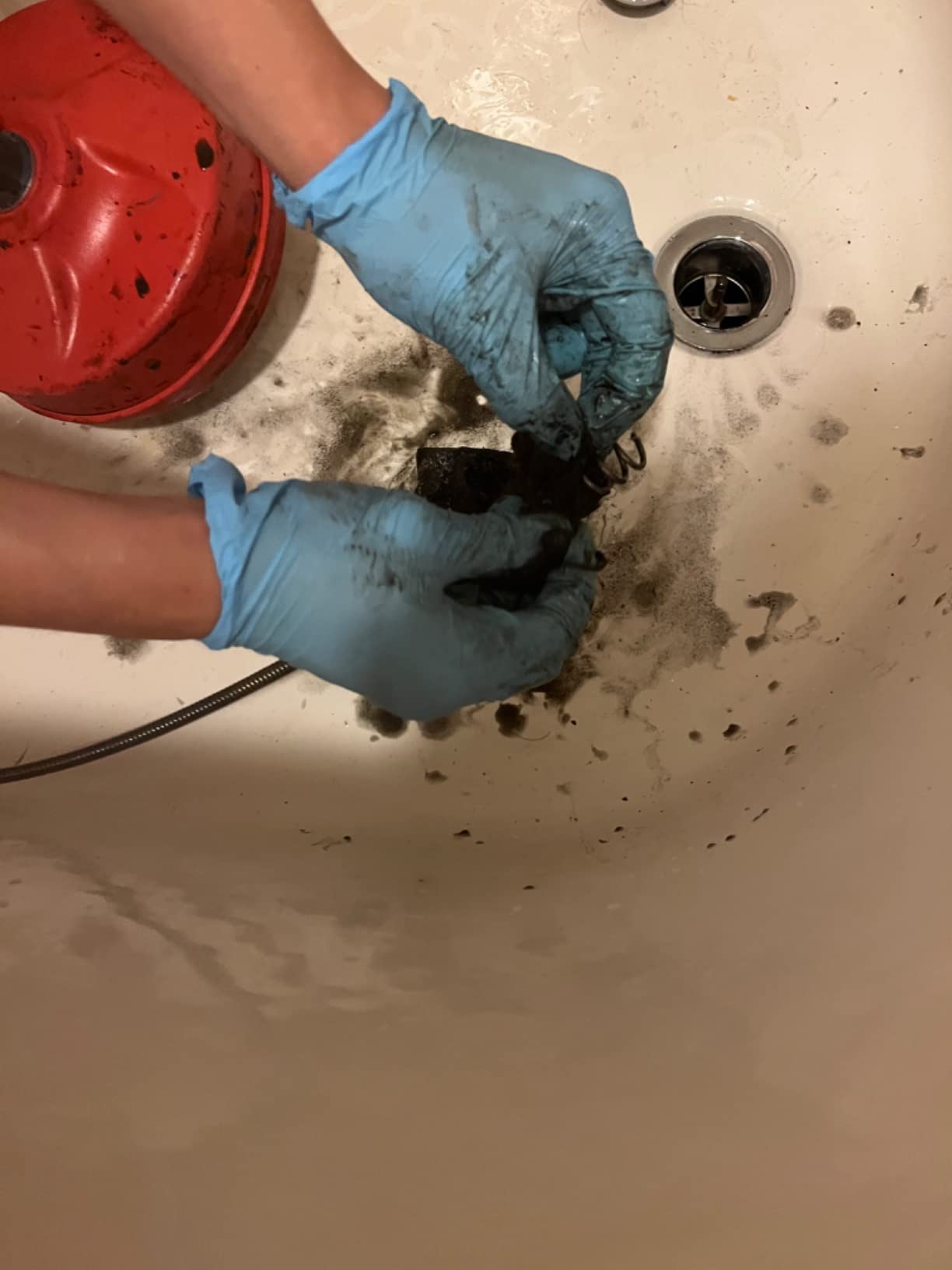 Ridgid GIDDS-813340 41408 Power Spin with AUTOFEED, Maxcore Drain Cleaner Cable, and Bulb Drain Auger to Remove Drain Clogs customer photo 2
