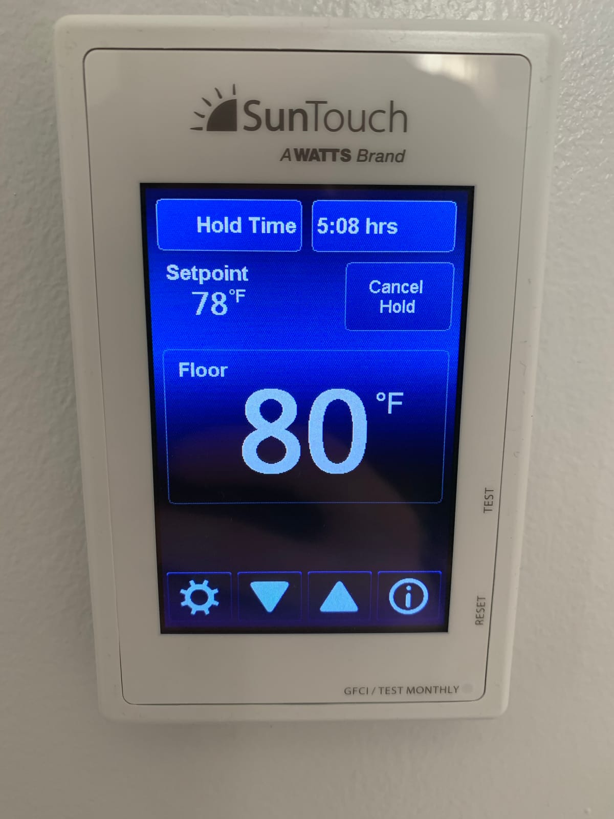 SunTouch Mat TapeMat Electric Floor Heating Kit 10 Sq. Ft., 2' x 5', (120V) with Command Touch Programmable Thermostat, Plain customer photo 2