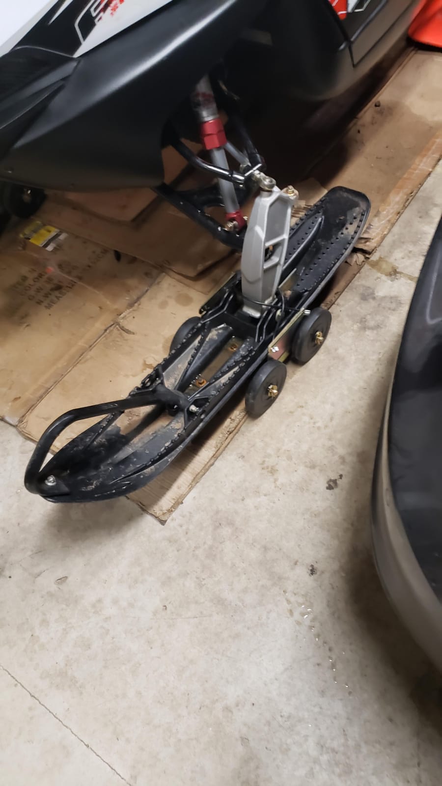 Extreme Max 5800.0203 Power Wheels Drivable Snowmobile Dollies - Wide, Gold customer photo 1