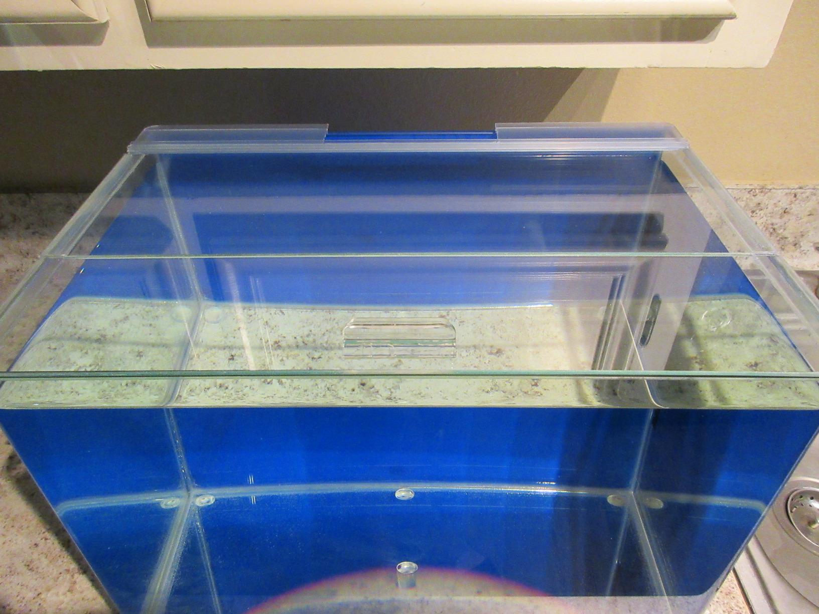 PENN-PLAX Water-World Radius Desktop Nano Aquarium Kit – Come with LED Light, Internal Filter, and Mat – Perfect for Shrimp and Small Fish – 5 Gallon Tank customer photo 1