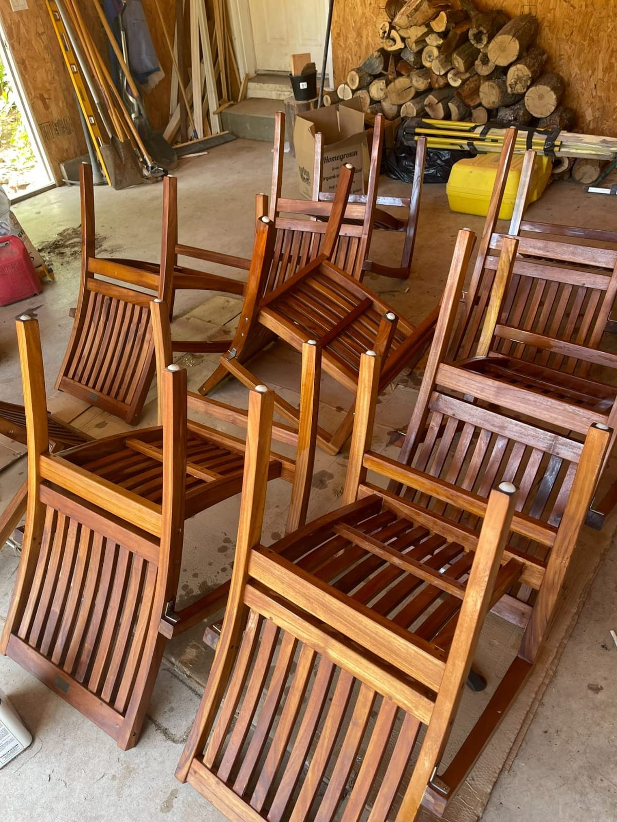 Outdoor Patio Furniture. New 9pc Indonesian Grade-A Teak Dining Set - Rectangle 95