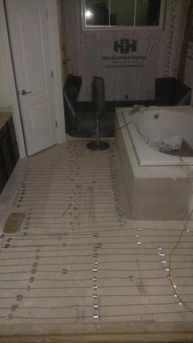 180 Sqft 240V Electric Radiant Floor Heating Kit – Includes Heating Cable, Programmable Thermostat, Sensor, Cable Guides, Installation Monitor and Under Tile Heated Floors customer photo 2