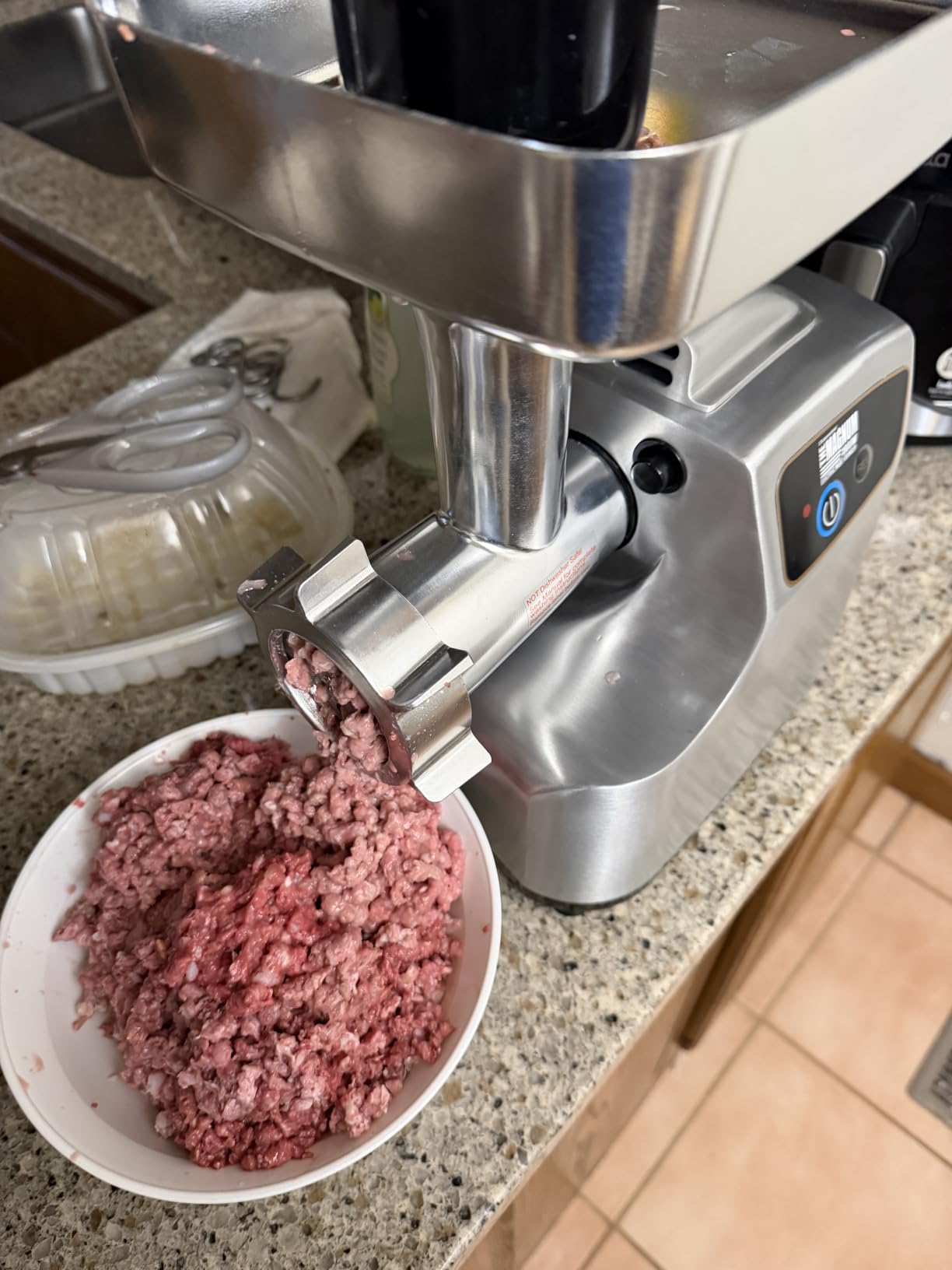 STX International Magnum 1800W Electric Meat Grinder | Grinds Soft Bones | High-Capacity Meat Tray | 6 Grinding Plates | 3 Stainless Steel Blades | Sausage Stuffer | Kubbe Maker & More Included customer photo 2