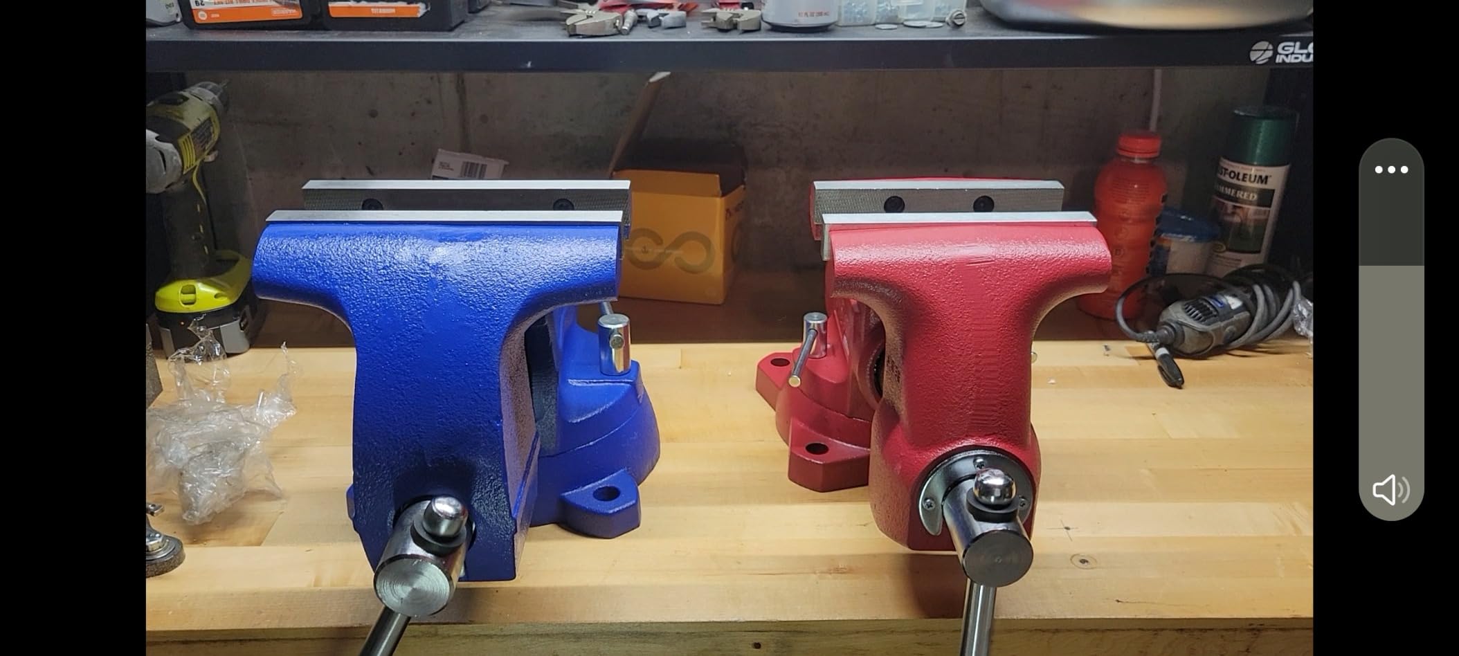 Yost Vises 460 Combination Vise | 6 Inch Jaw Width Heavy-Duty Utility Pipe and Bench Vise |Secure Grip with Swivel Base| Made with Cast Iron and Steel U Channel Bar | Blue customer photo 2