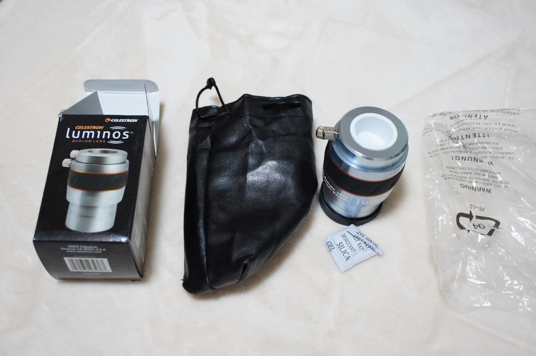 Celestron Luminos 2.5X Barlow Lens for 1.25