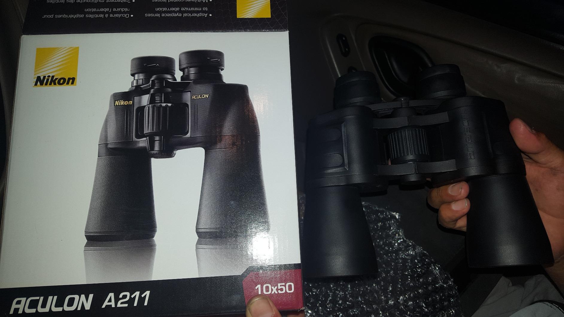 Nikon ACULON A211 10x50 Binocular | Multilayer coating, Porro prism Binocular with turn and slide eyecups, Tripod Adaptable | Official Nikon USA Model customer photo 1