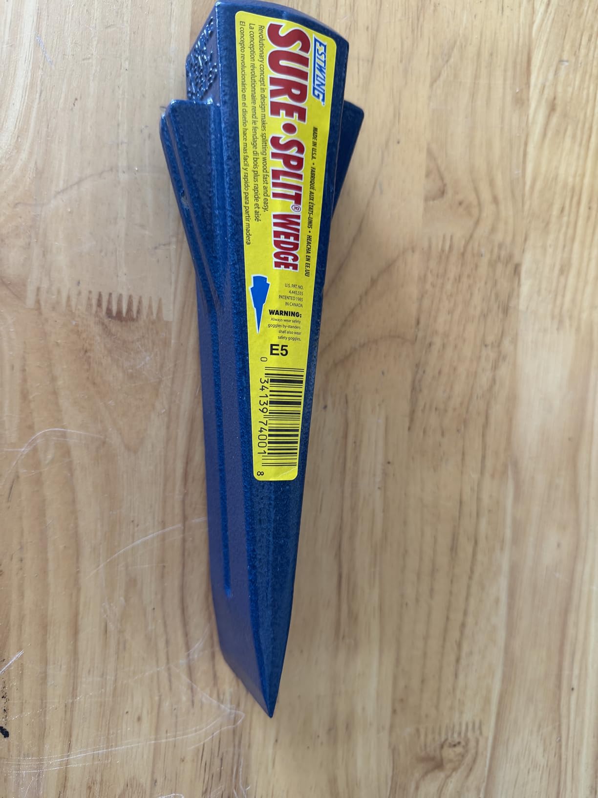 ESTWING Sure Split Wedge, 5lb Solid Steel Wood Splitting Wedge, E-5 customer photo 1