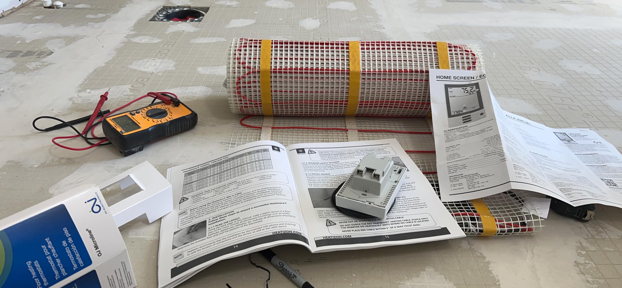 25 sqft Heatwave Electric Floor Heating Kit with Thermostat customer photo 1