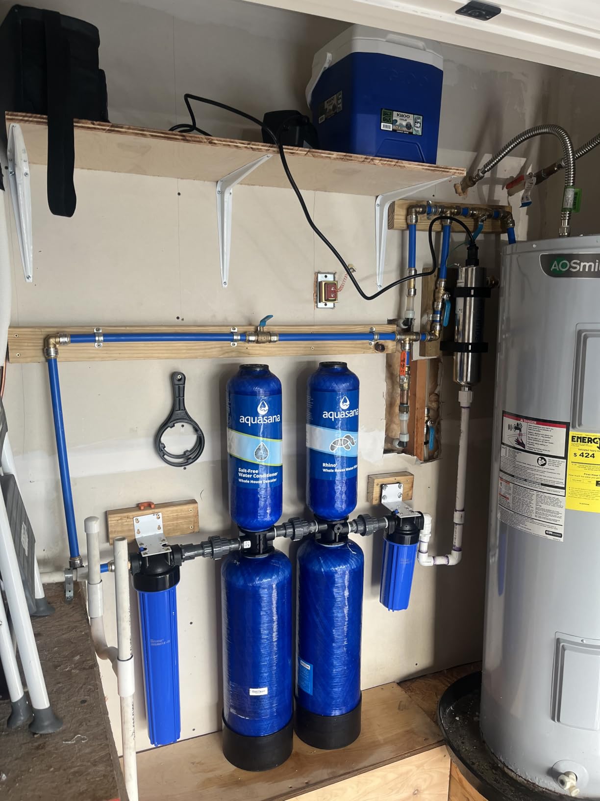 Aquasana Whole House Well Water Filter | 500K Gal | UV | WH-Well-CT-UVS-B customer photo 2