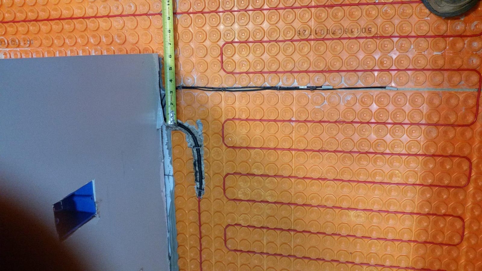 30 sqft Floor Heating Cable Set, Electric Radiant in-Floor Heat Heating Cable Warming System, 120V, 120ft Long Heating Cable, 7-Day Programmable Floor Sensing Thermostat Aube TH115-AF-120S customer photo 1
