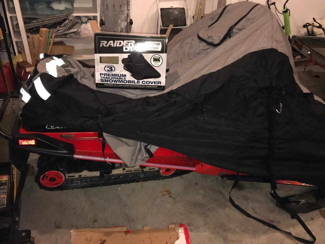 Raider 02-7746 DT-Series Premium XX-Large Heavy-Duty Snowmobile Storage Cover, black customer photo 1