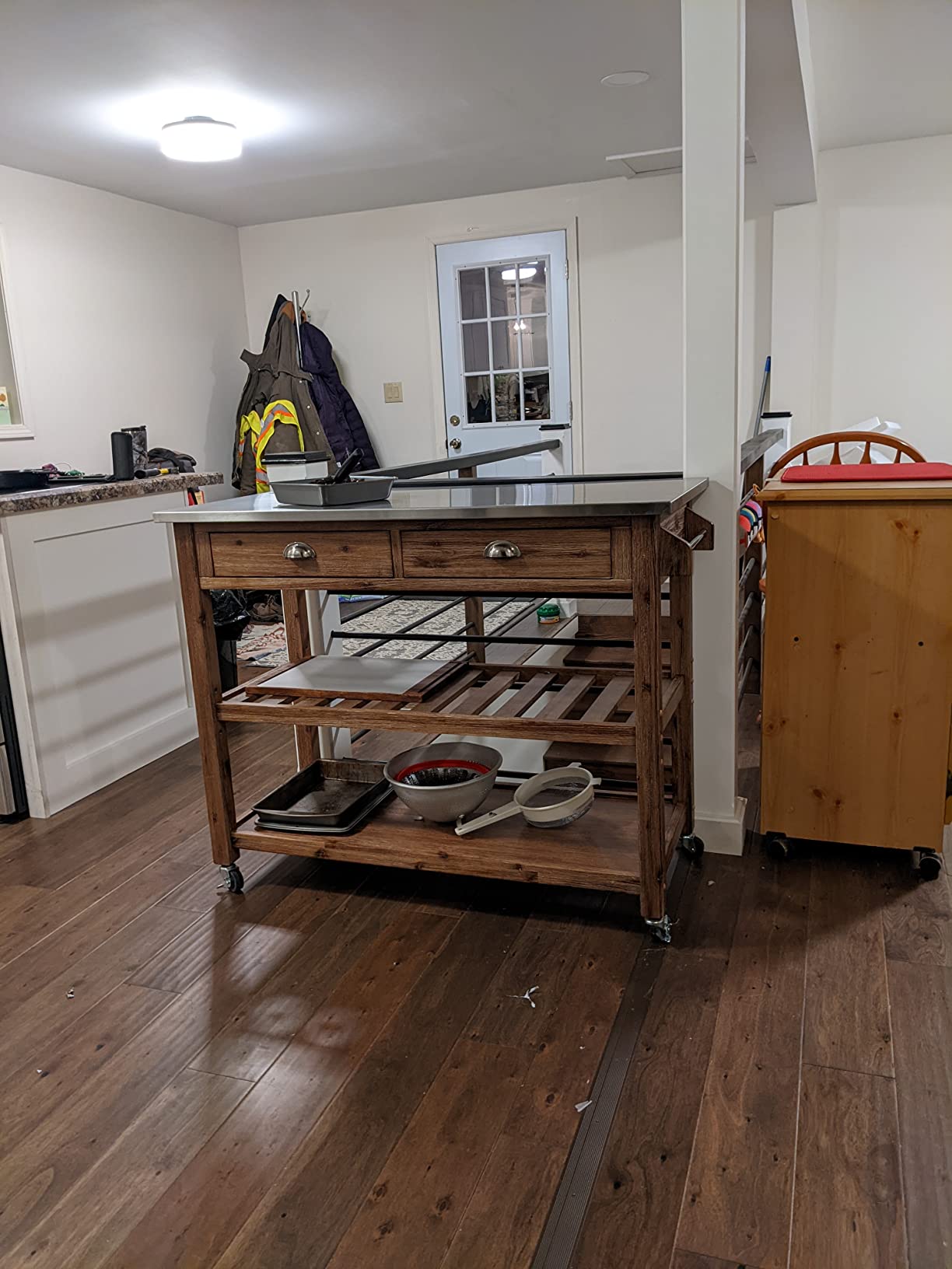 Boraam Sonoma Kitchen Cart, Barnwood Wire-Brush customer photo 1