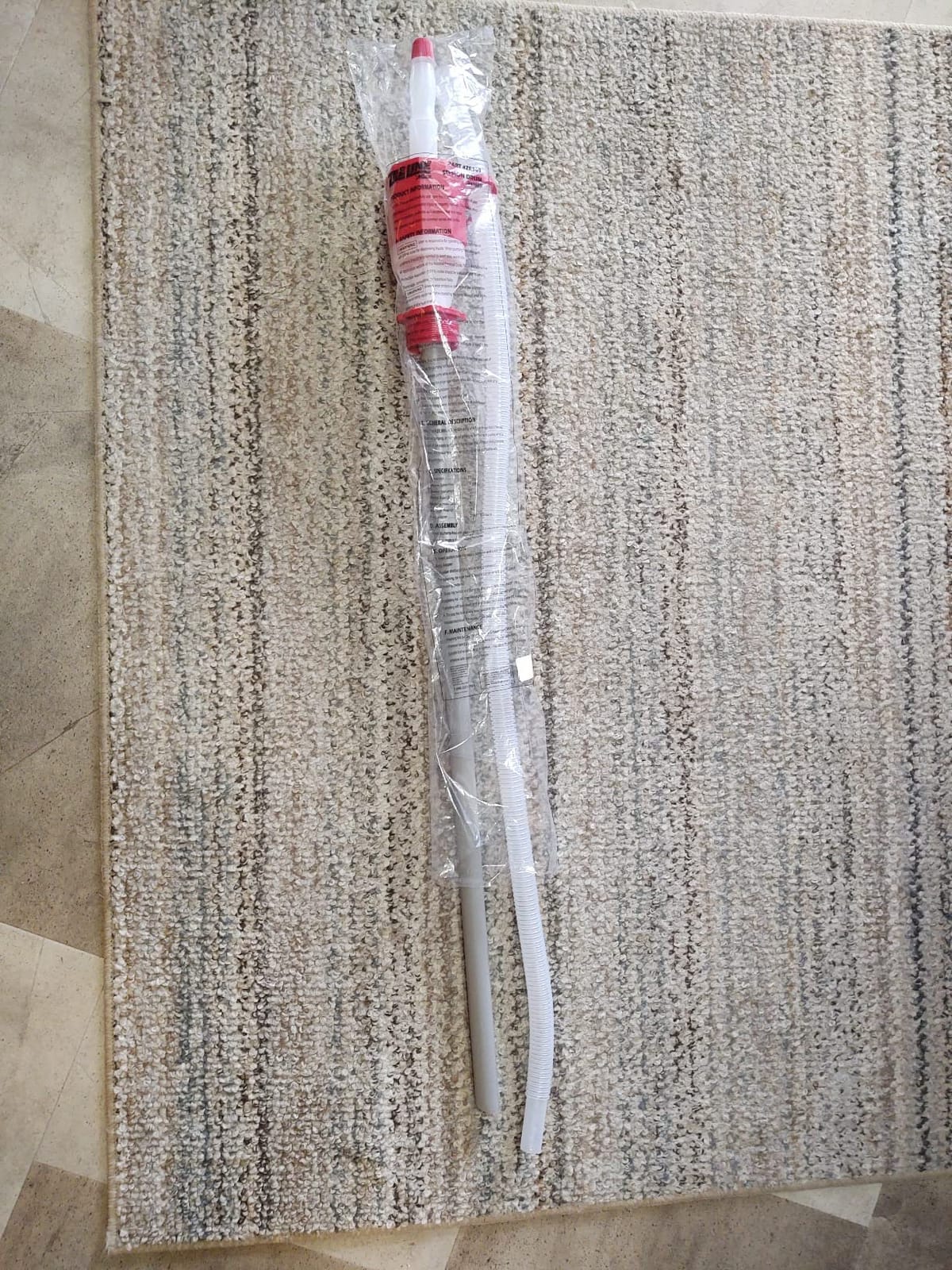 Zeeline By Milton ZE369W, Siphon Drum Pump, Manual Siphon pump with flexible 48” hose,7 Gallons Per Minute, Transfer Liquids from 55Gallon Drums or Smaller, Def Drum Pump,(Polyethylene/Polypropylene) customer photo 2
