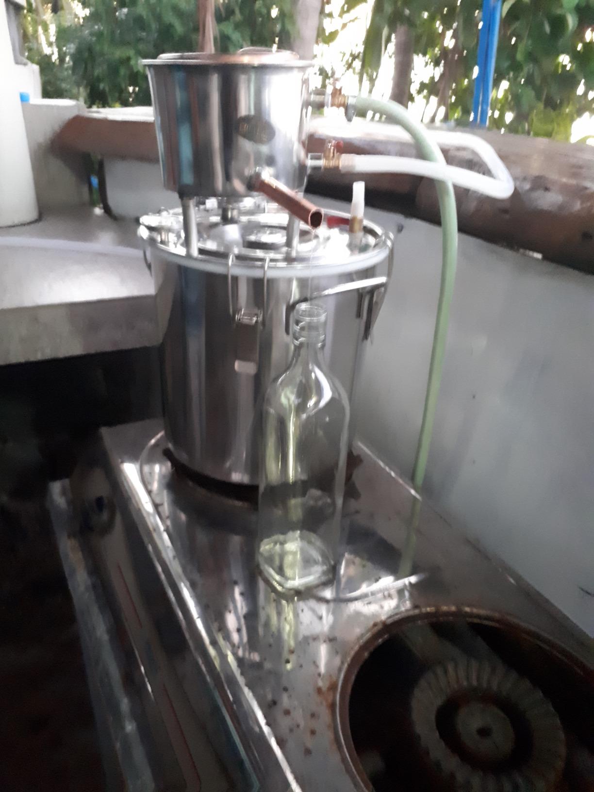 Fayelong DIY 2 Gal 10 Liters Home Distiller Moonshine Alcohol Still Stainless Boiler Copper Thumper Keg customer photo 1