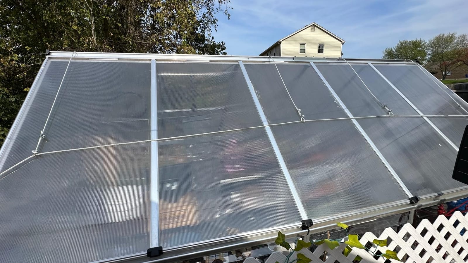 Palram - Canopia Hybrid 6' x 10' Polycarbonate Aluminum Greenhouse, Silver customer photo 2