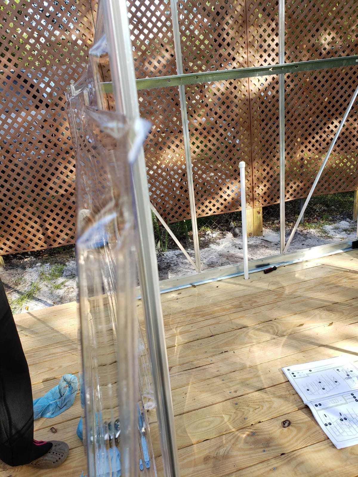 Palram - Canopia Hybrid 6' x 14' Polycarbonate Aluminum Greenhouse, Silver customer photo 2