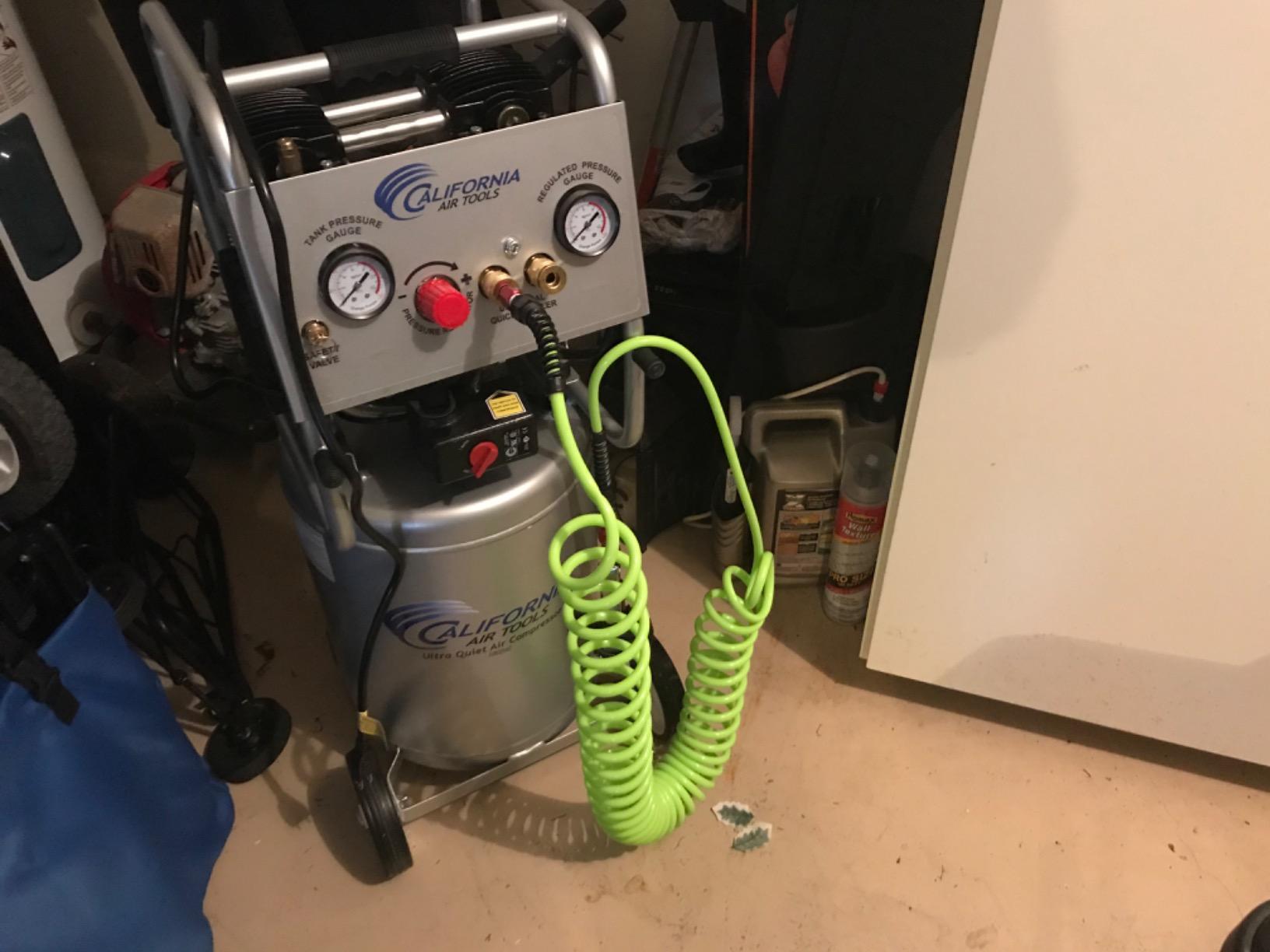 California Air Tools 10020C 2.0 HP Ultra Quiet and Oil-Free Air Compressor, 10 Gallon Steel Tank with Wheels, 70 dBA Noise Level customer photo 2