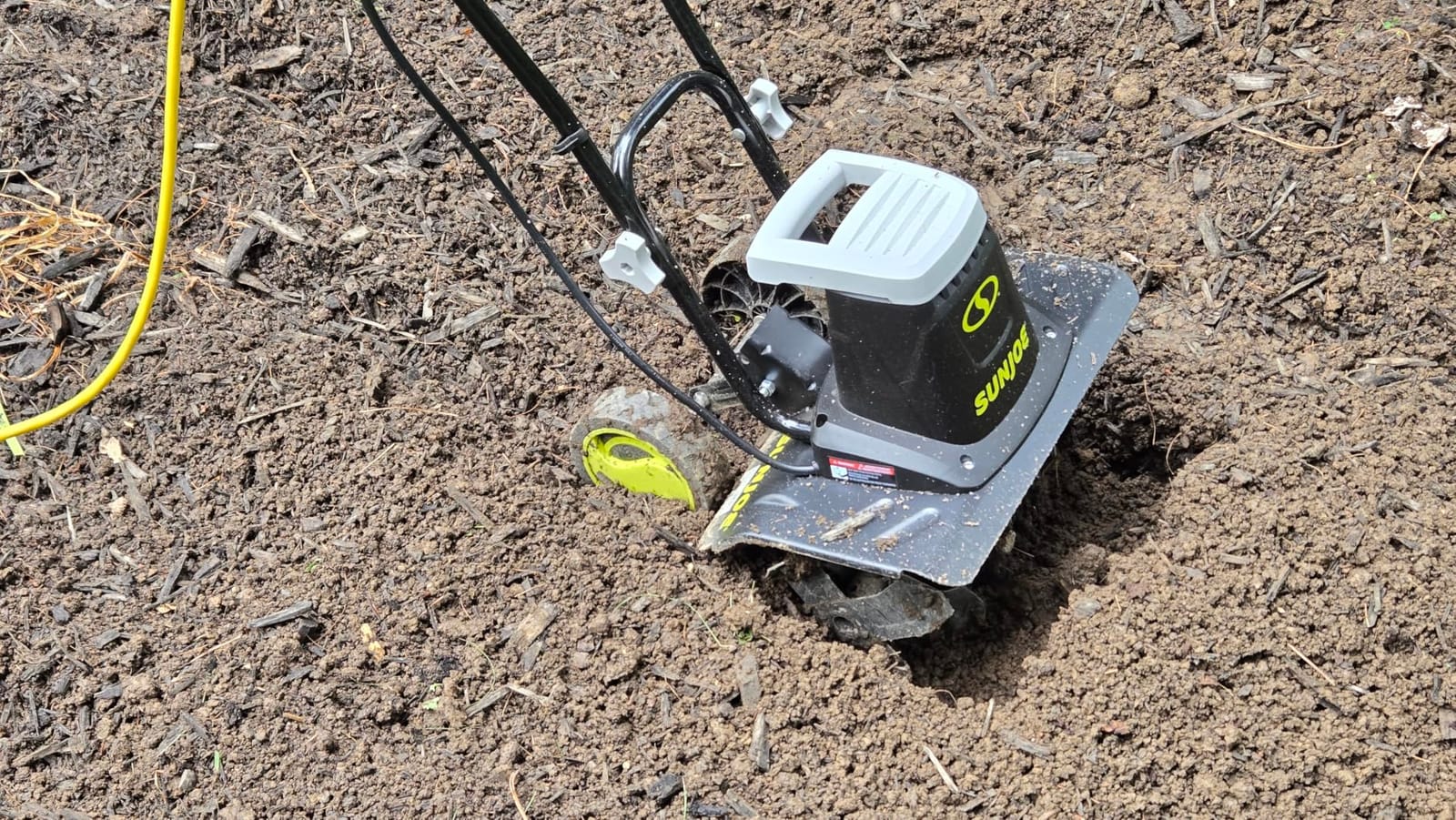 Sun Joe Corded Electric Garden Tiller & Cultivator with Steel Tines, TJ604E customer photo 2
