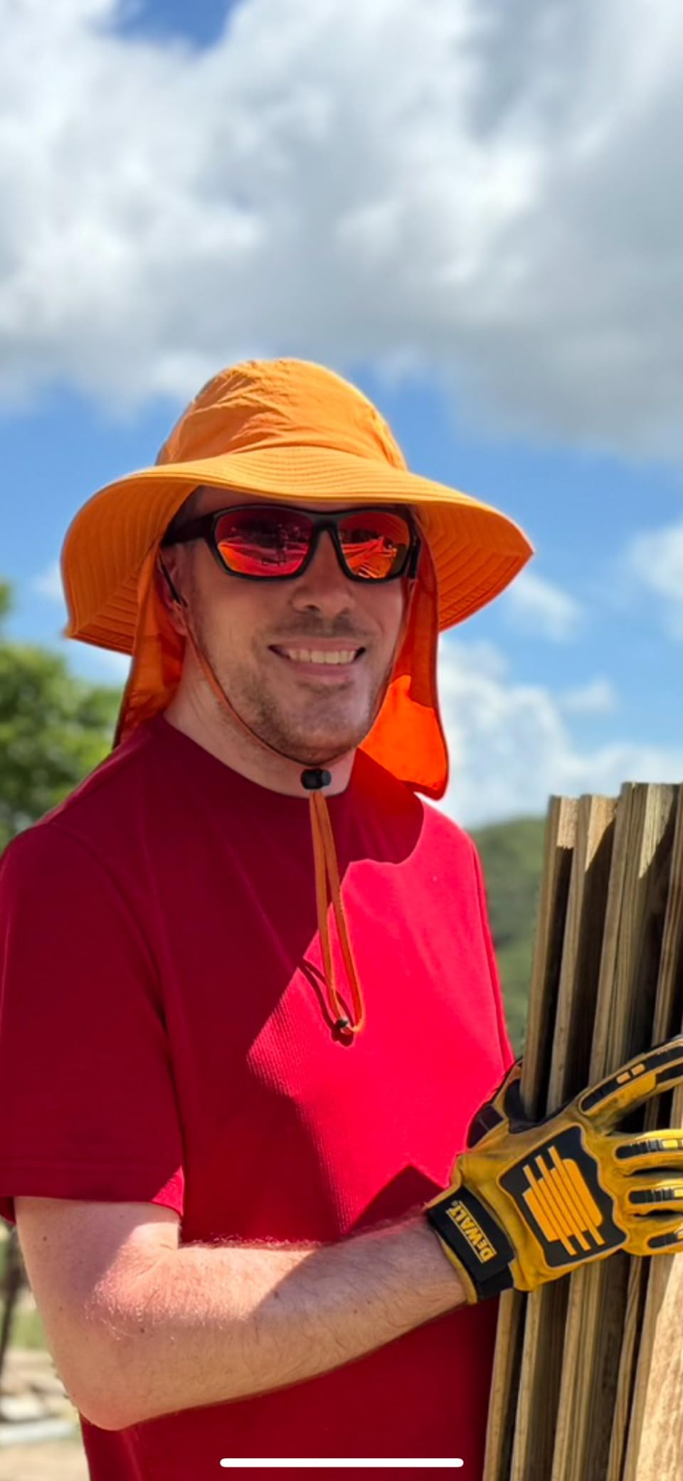 Home Prefer UPF 50+ Sun Hat with Neck Flap Wide Brim Fishing Hat for Men customer photo 2