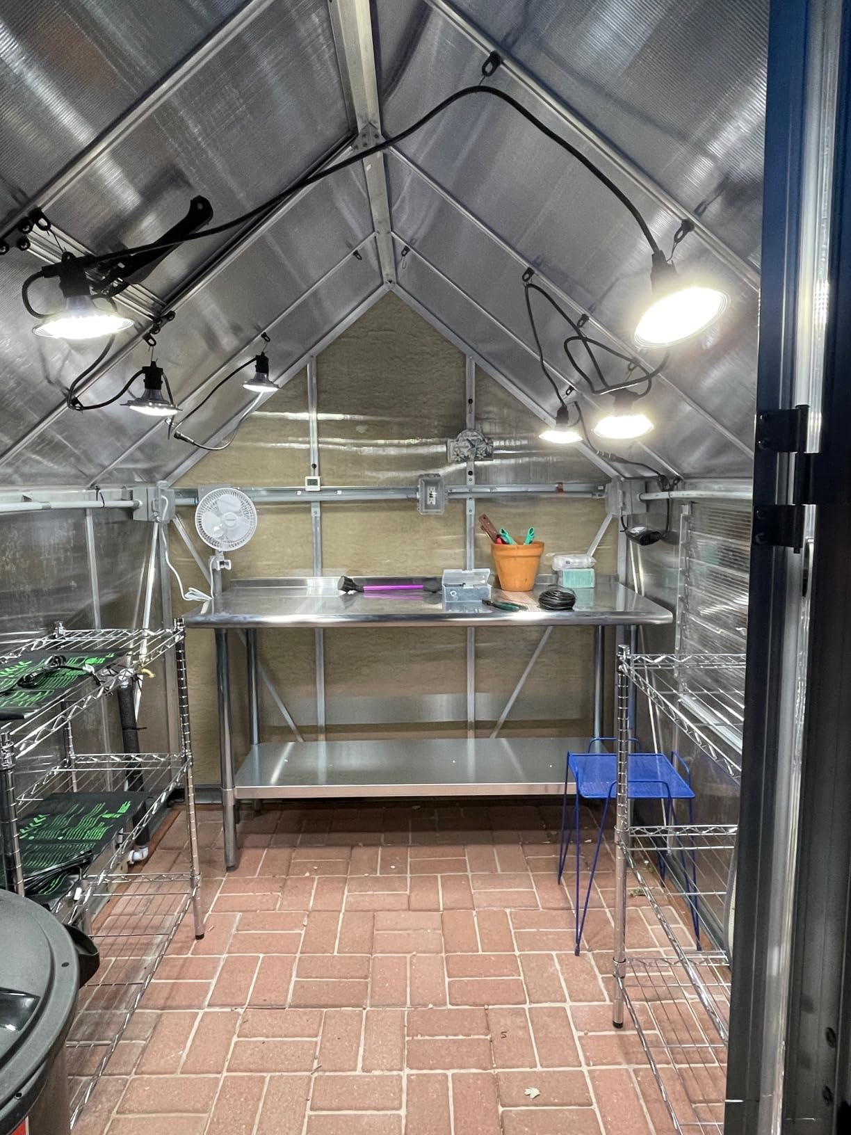Palram - Canopia Mythos 6' x 14' Polycarbonate Aluminum Greenhouse, Silver customer photo 2