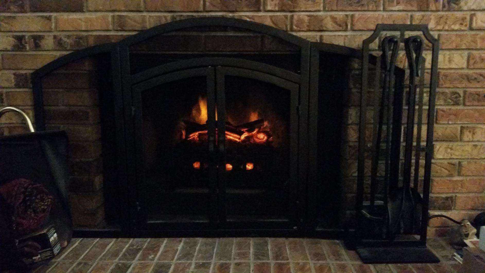 duraflame Electric Log Set 1,000 Sq Ft Heater, Faux Logs Insert with Infrared Flames for Existing Fireplaces, Remote Control Included customer photo 2