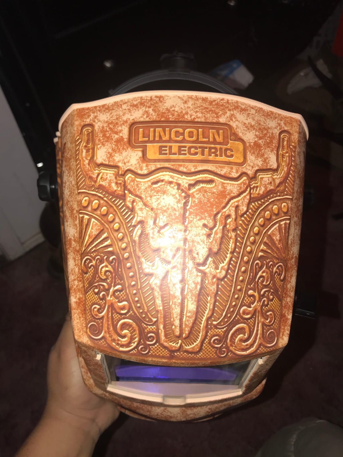 Lincoln Electric-K4134-1 Welding Helmet, Brown, Ratchet, Plastic customer photo 2