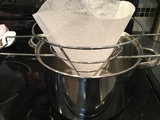 Maple Syrup Filter Set - 1 Qt. (3 pieces) - One Heavy Duty Synthetic Filter and Two Pre Filters - REUSABLE – Perfect Size for at Home Sugaring (1 Quart). Made in USA customer photo 2