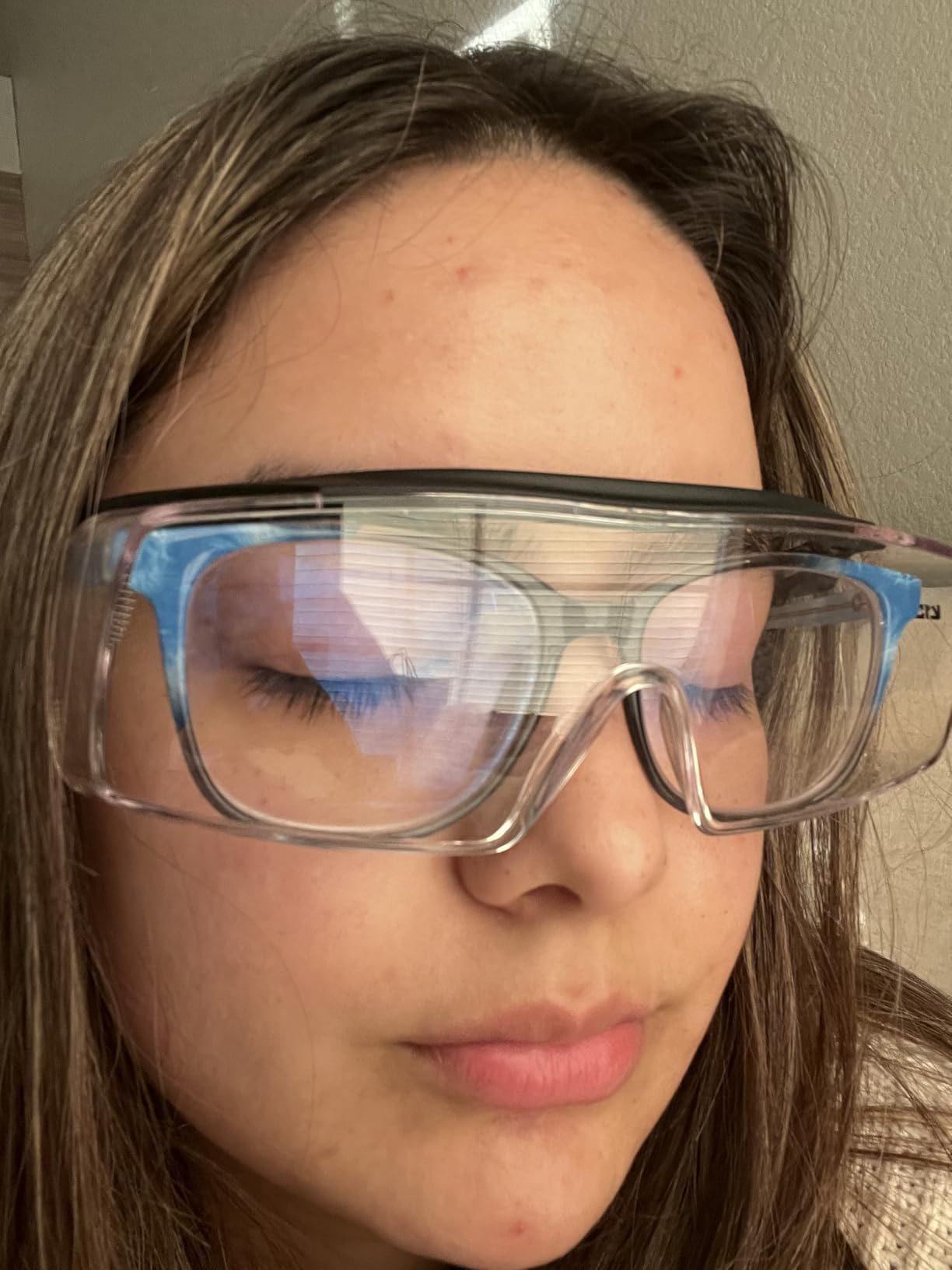 NoCry Safety Glasses Over Eyeglasses for Men and Women with Anti Scratch Lenses and Integrated Side Shields — Adjustable Temples with Anti-Slip Tips — 100% UV Protective Eyewear — ANSI Z87 Certified customer photo 1