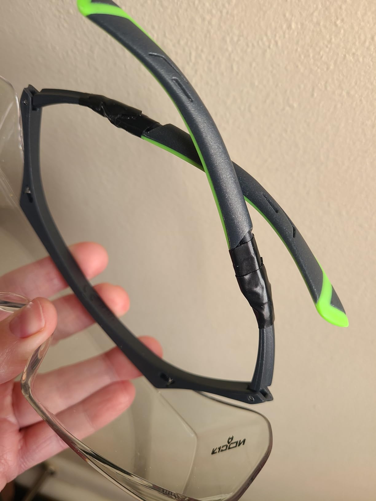 NoCry Safety Glasses Over Eyeglasses for Men and Women with Anti Scratch Lenses and Integrated Side Shields — Adjustable Temples with Anti-Slip Tips — 100% UV Protective Eyewear — ANSI Z87 Certified customer photo 2