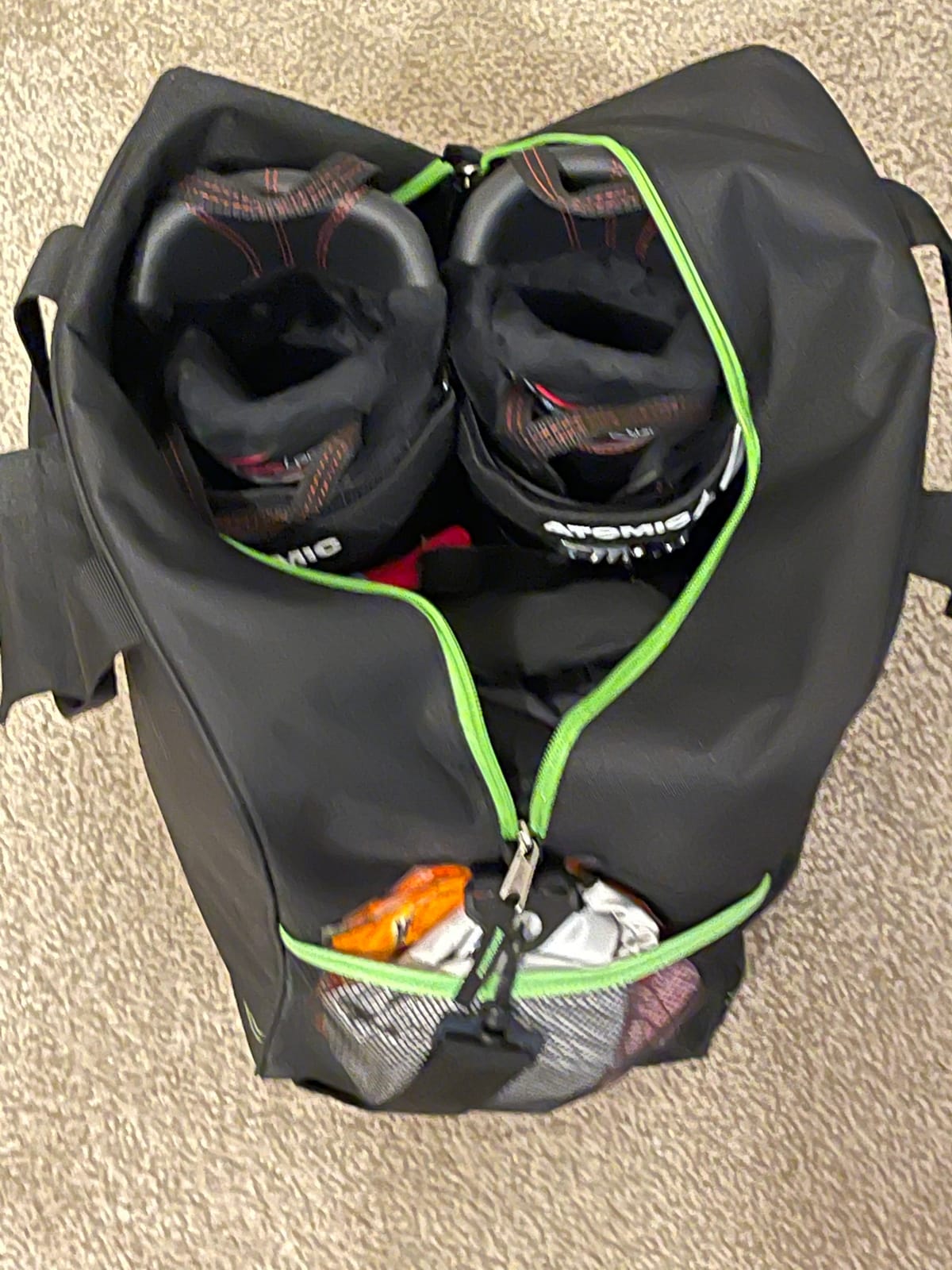 Athletico Padded Two-Piece Ski and Boot Bag Combo | Store & Transport Skis Up to 200 CM and Boots Up To Size 13 | Includes 1 Padded Ski Bag & 1 Padded Ski Boot Bag customer photo 1