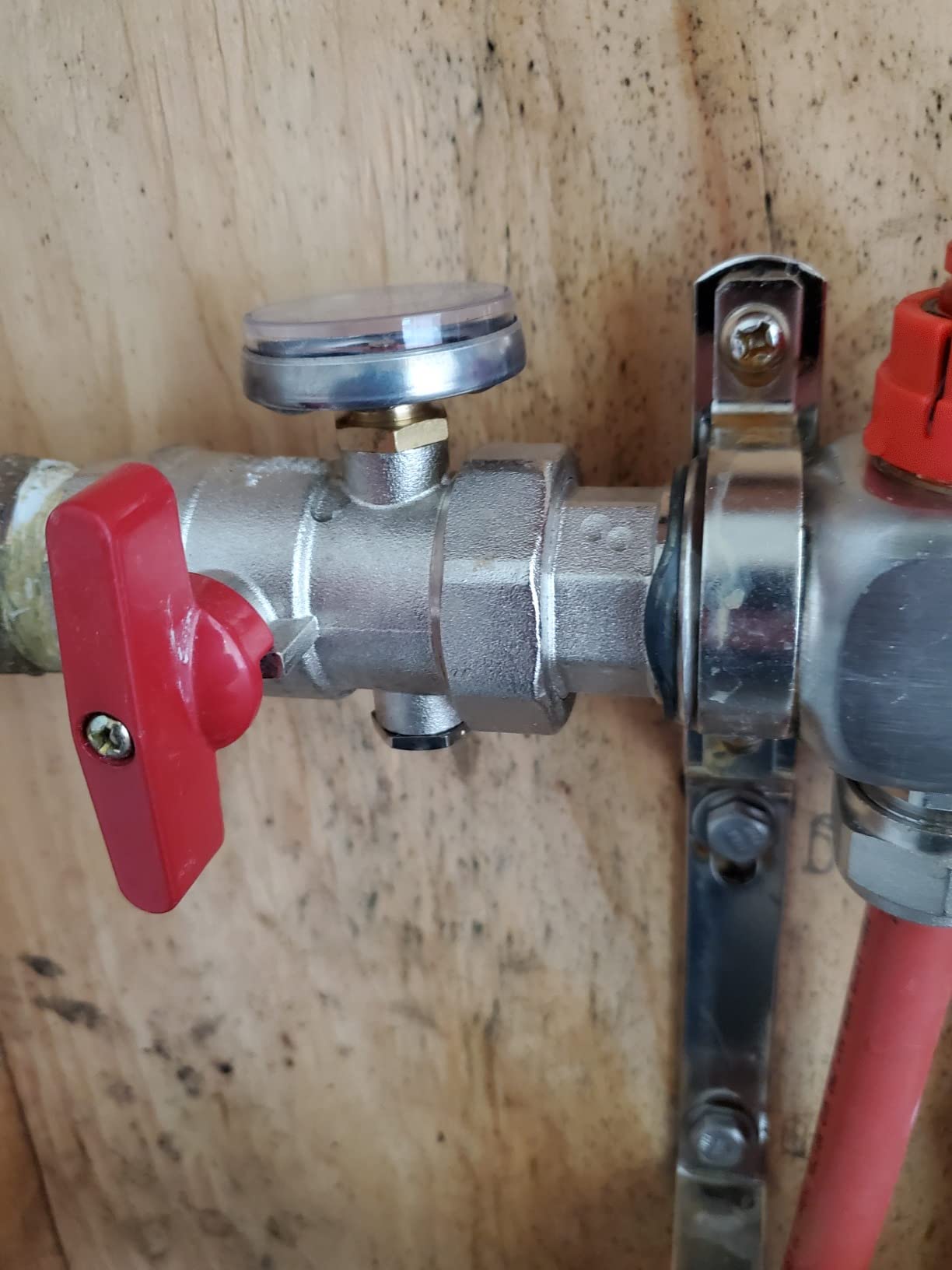 AB Radiant Heat Manifold, 6 Loop PEX Tubing Manifolds with Compatible Outlets, for Hydronic Radiant Floor Heating(1/2