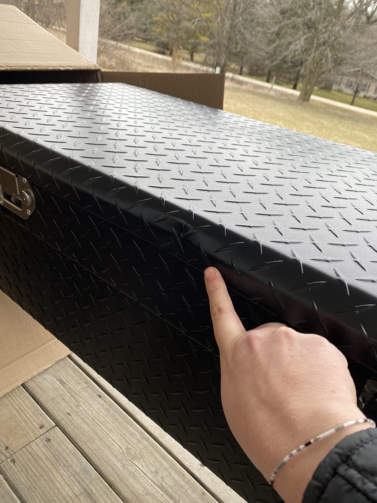 UWS EC10603 72-Inch Matte Black Heavy-Wall Aluminum Truck Tool Box with Low Profile, RigidCore Lid customer photo 1