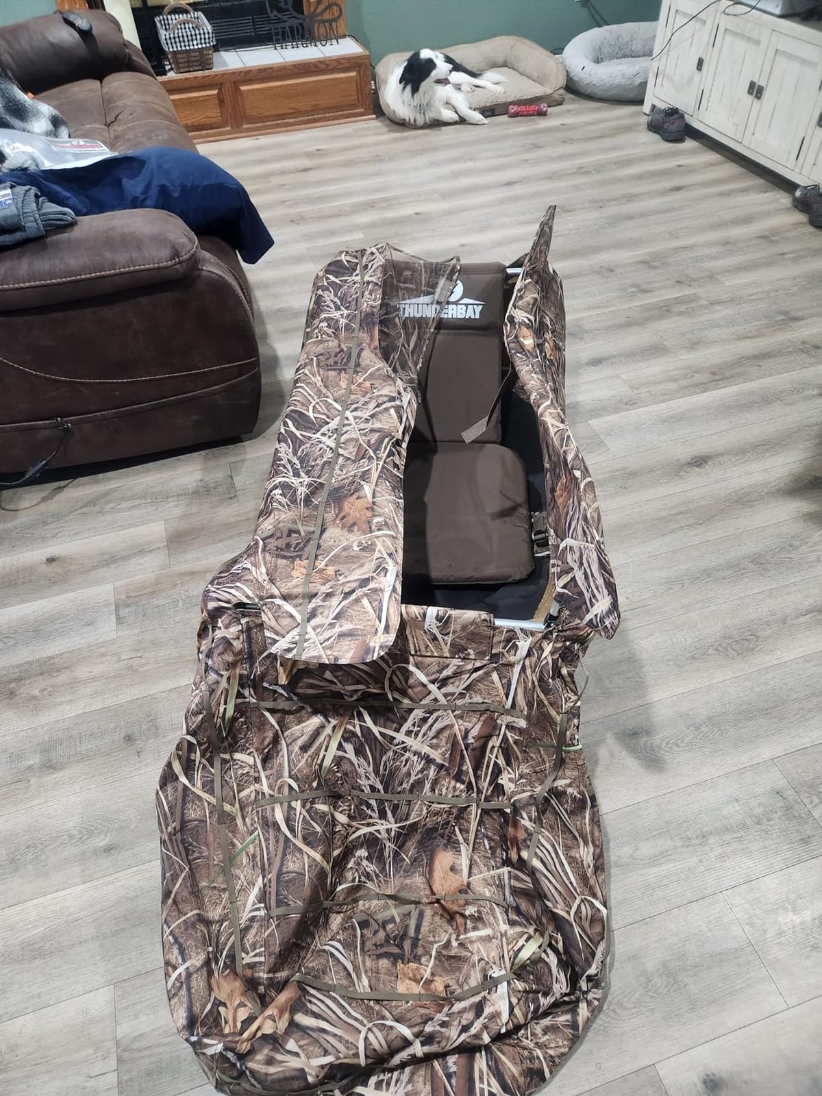 THUNDERBAY Waterfowl Layout Hunting Blind, Waterfowl Field Hunting Blind for Duck Hunting, Aluminum Frame Duck Blind customer photo 1