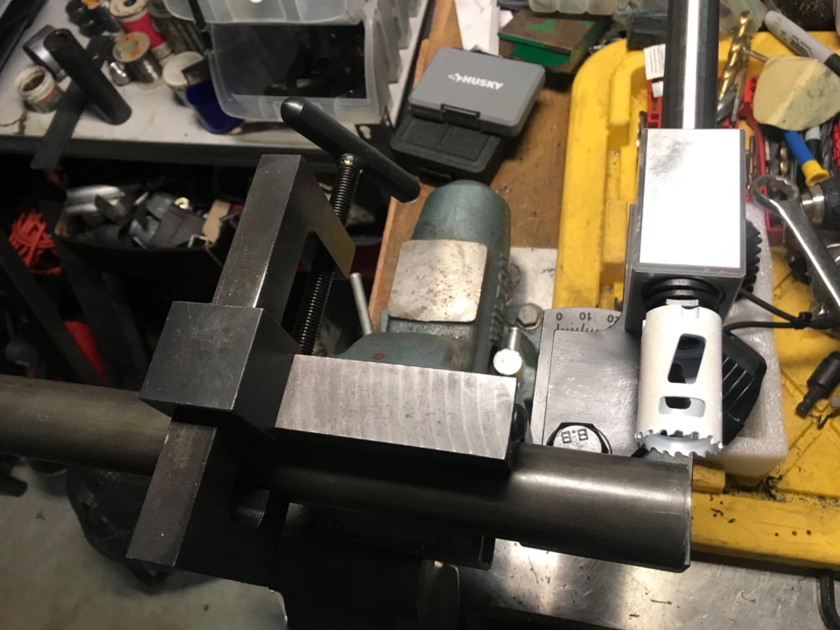 Pipe Notcher Industrial Professional Pipe & Tube Notcher Punch an Press Tool for 0-50 Degree Angle, Heavy Duty: Handles 3/4