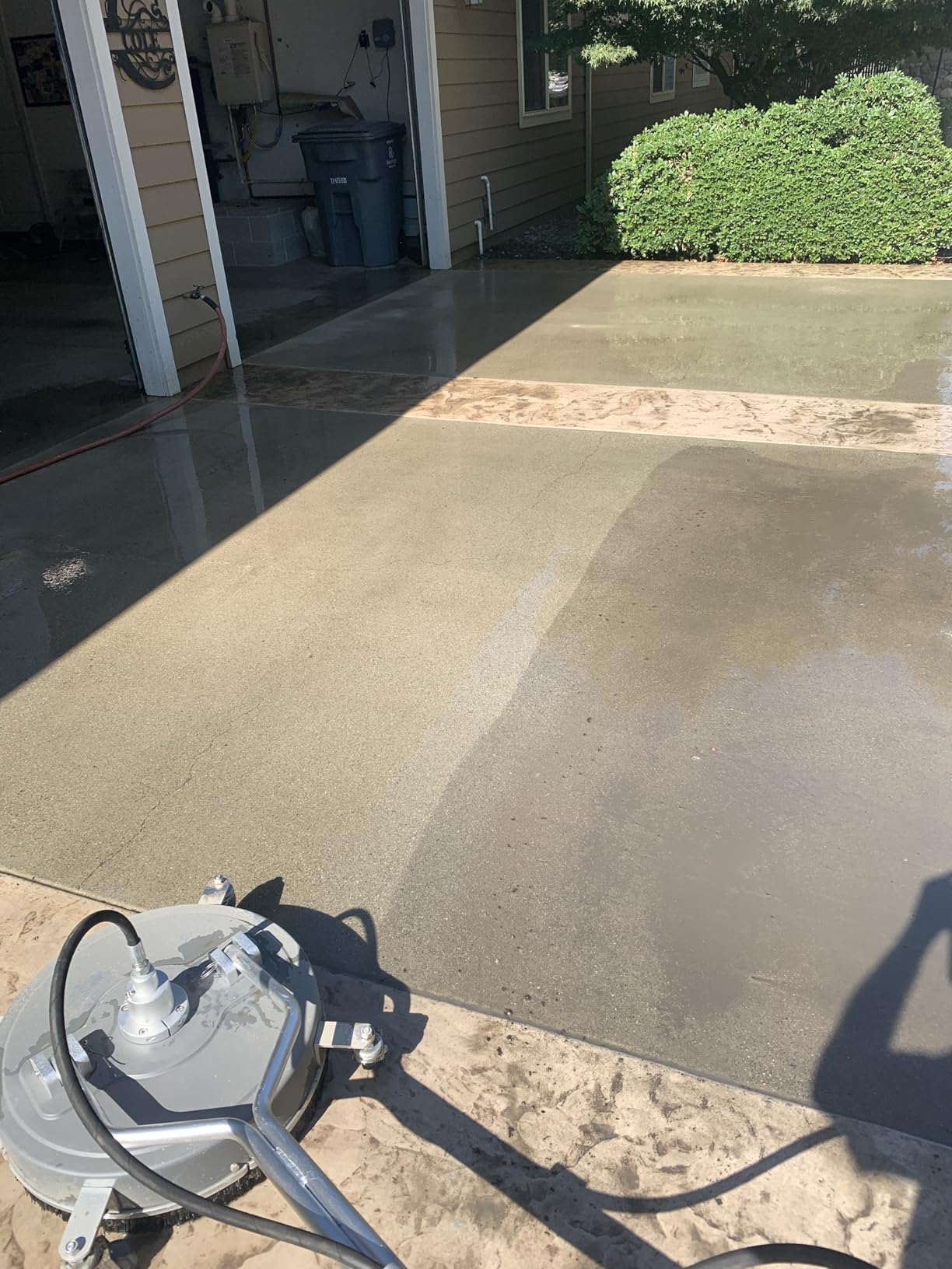 WOJET 18” High Flow Pressure Washer Surface Cleaner with Wheel 5GPM 4500PSI customer photo 1