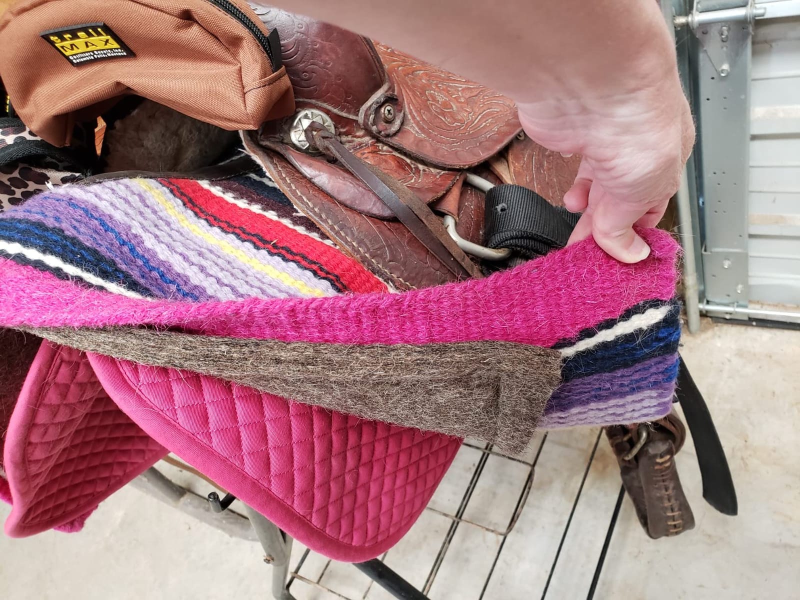 ECP Equine Comfort Products All Purpose Diamond Quilted Western Saddle Pad for Injury Prevention, Breathable, Hypoallergenic, Shock-Absorbing Cushion for Horse Comfort customer photo 2