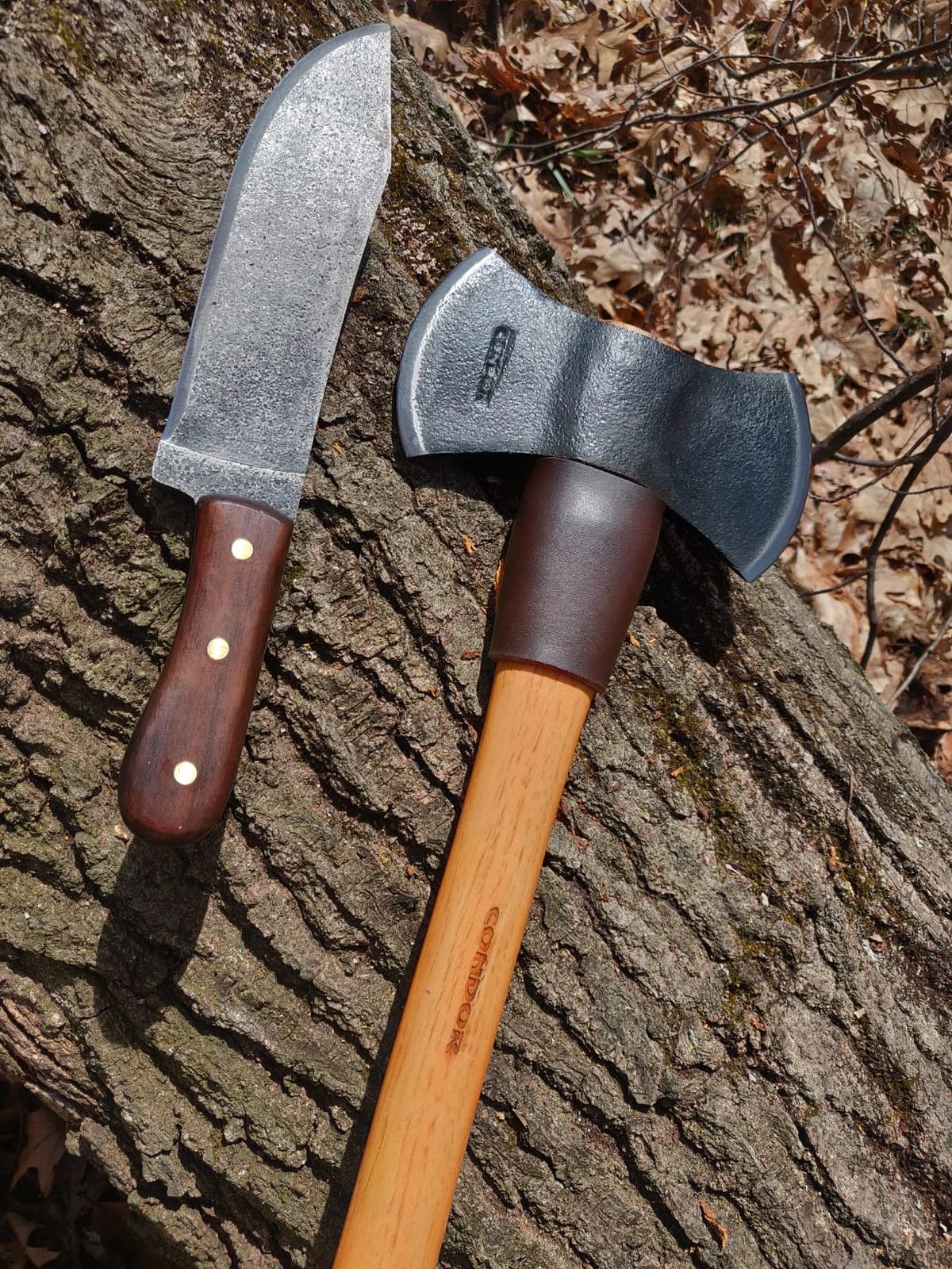 Condor Tool & Knife Indigenous Puukko Knife - 1095 High Carbon Steel - Hand Crafted Welted Leather Sheath - Polynesian and Sami Designed Walnut Handle - 3.9in Blade - 4.6oz (3mm) customer photo 2