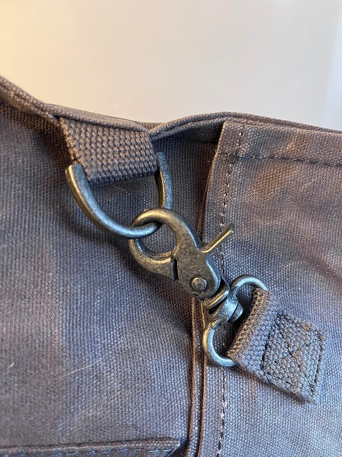 Barebones Harvesting and Gathering Bag - Foraging, Harvest and Fruit Picking Bag with Convertible Straps - Water-Resistant Waxed Canvas Gardening Tool(Slate Gray) customer photo 1