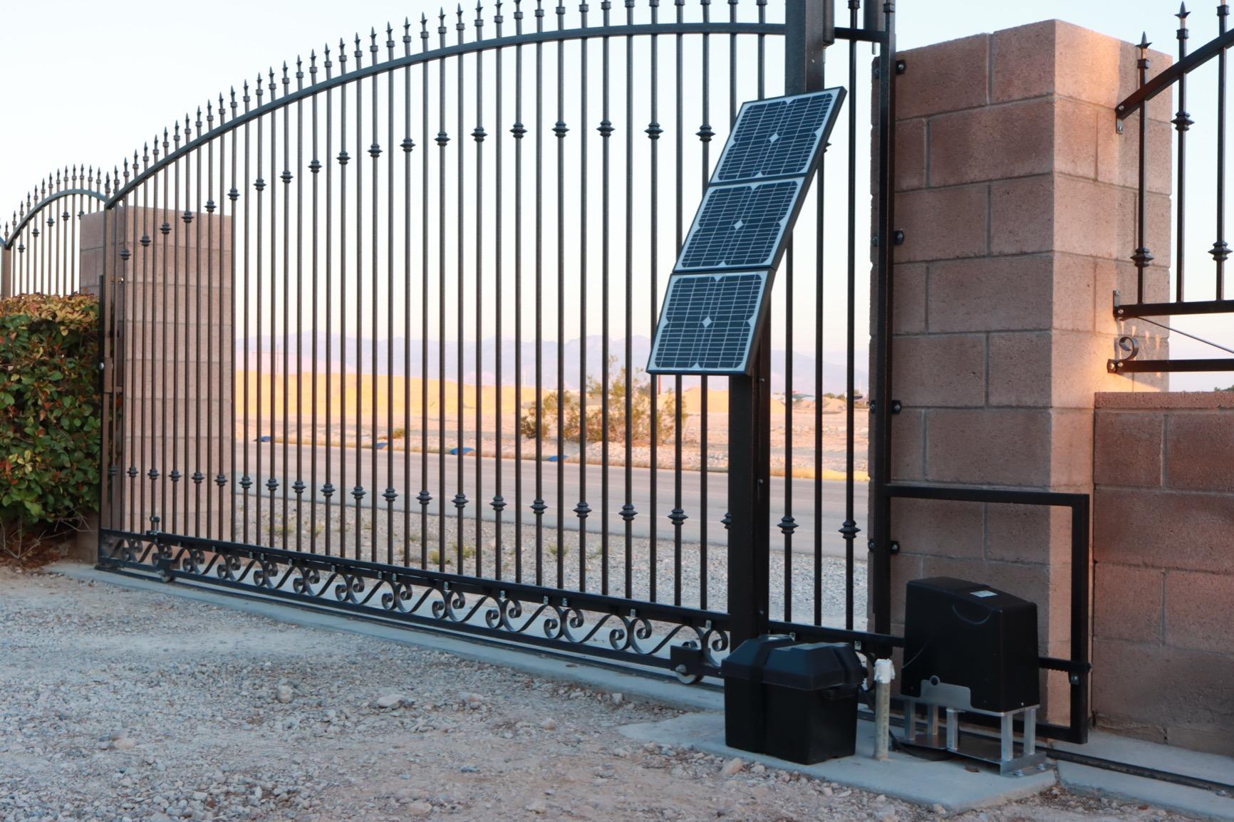 TOPENS DK1000S Solar Sliding Gate Opener Rack Drive customer photo 1