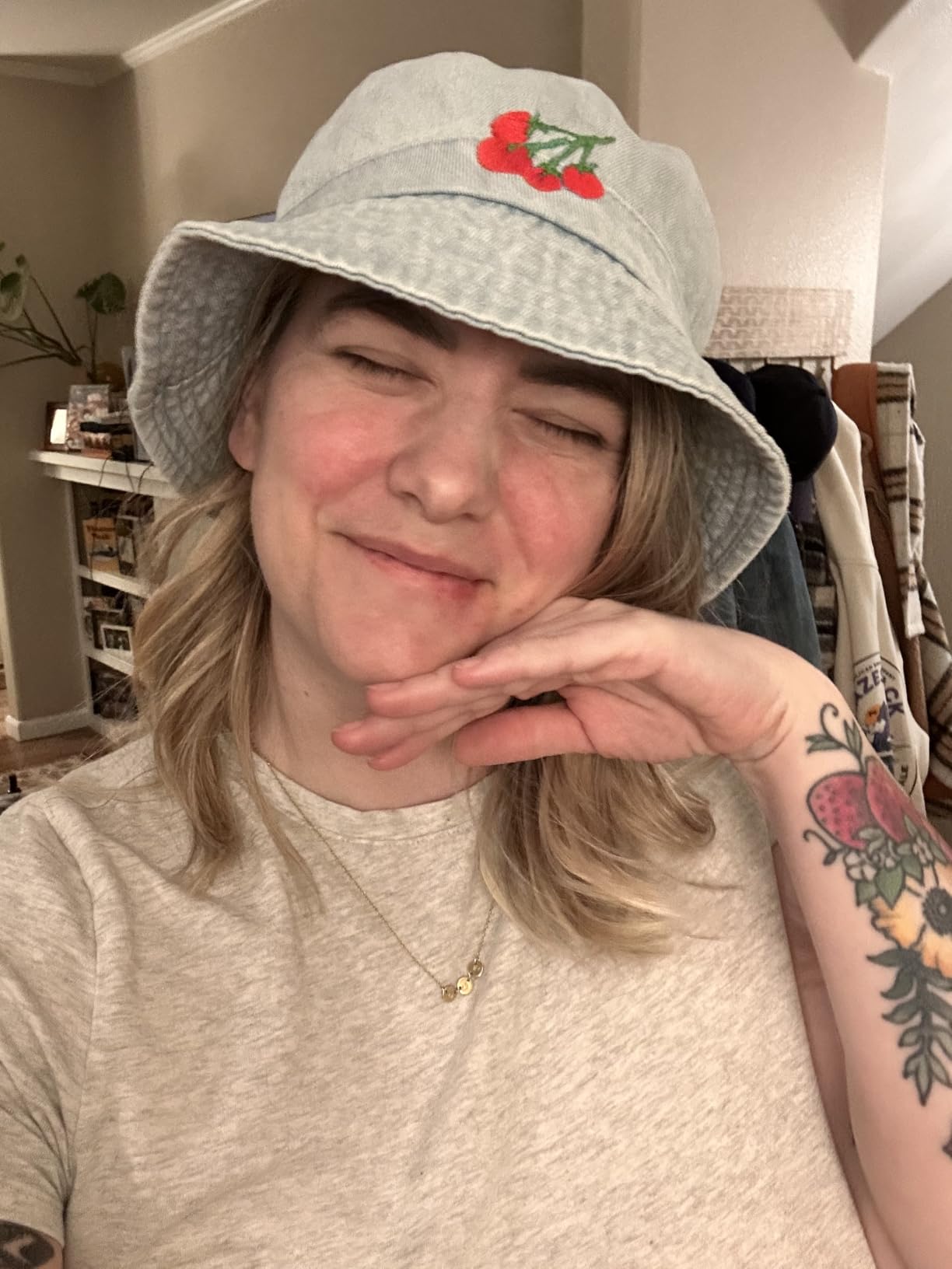 Hot Summer Bucket Hat - Trendy Cotton Sun Hat for Beach, Golf, Fishing customer photo 1