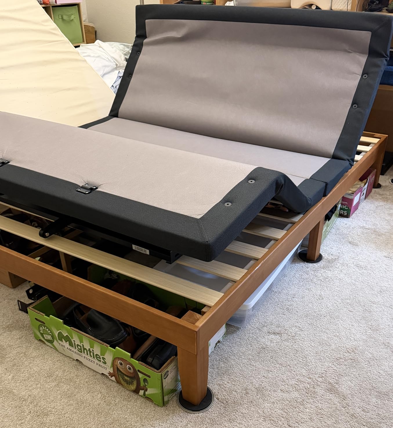 Mellow Naturalista Classic - 12 Inch Solid Wood Platform Bed with Wooden Slats, No Box Spring Needed, Easy Assembly, King, Natural Pine customer photo 1