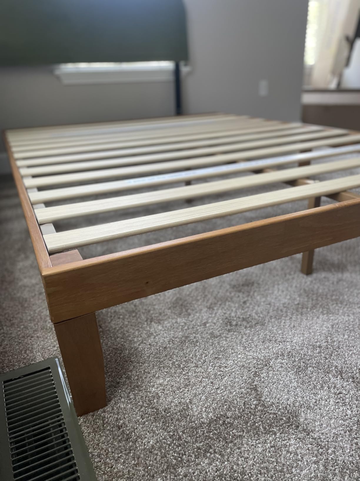 Mellow Naturalista Classic - 12 Inch Solid Wood Platform Bed with Wooden Slats, No Box Spring Needed, Easy Assembly, King, Natural Pine customer photo 2