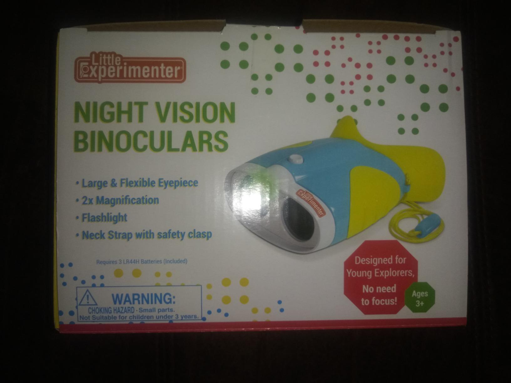 Little Experimenter Night Vision Binoculars for Kids, Flashlight, Ages 3-6 customer photo 2