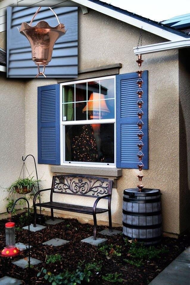 Good Ideas Rain Wizard Water Collection Barrel, 50 Gallon, Oak, 2 Pack customer photo 2