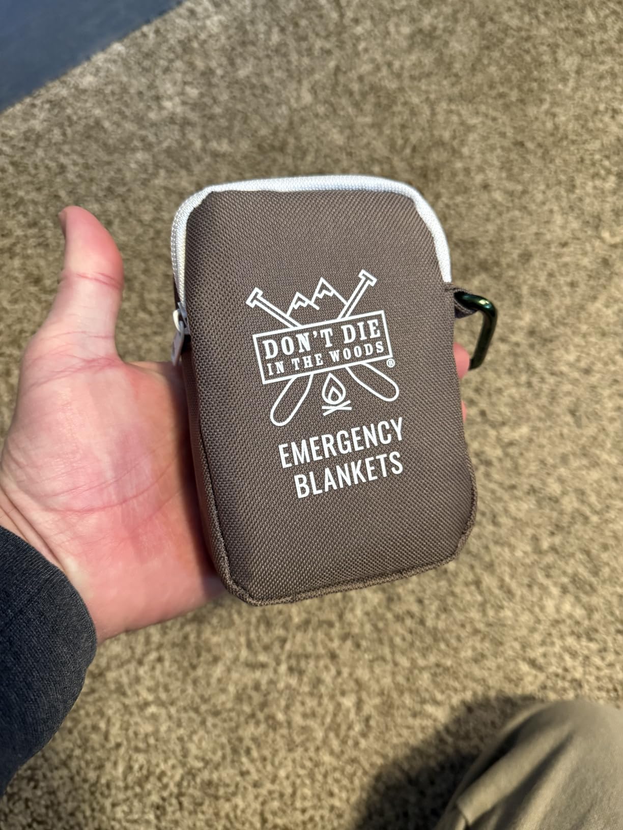 Don’t Die in The Woods – Freakin’ Huge Emergency Blankets [Green] customer photo 2