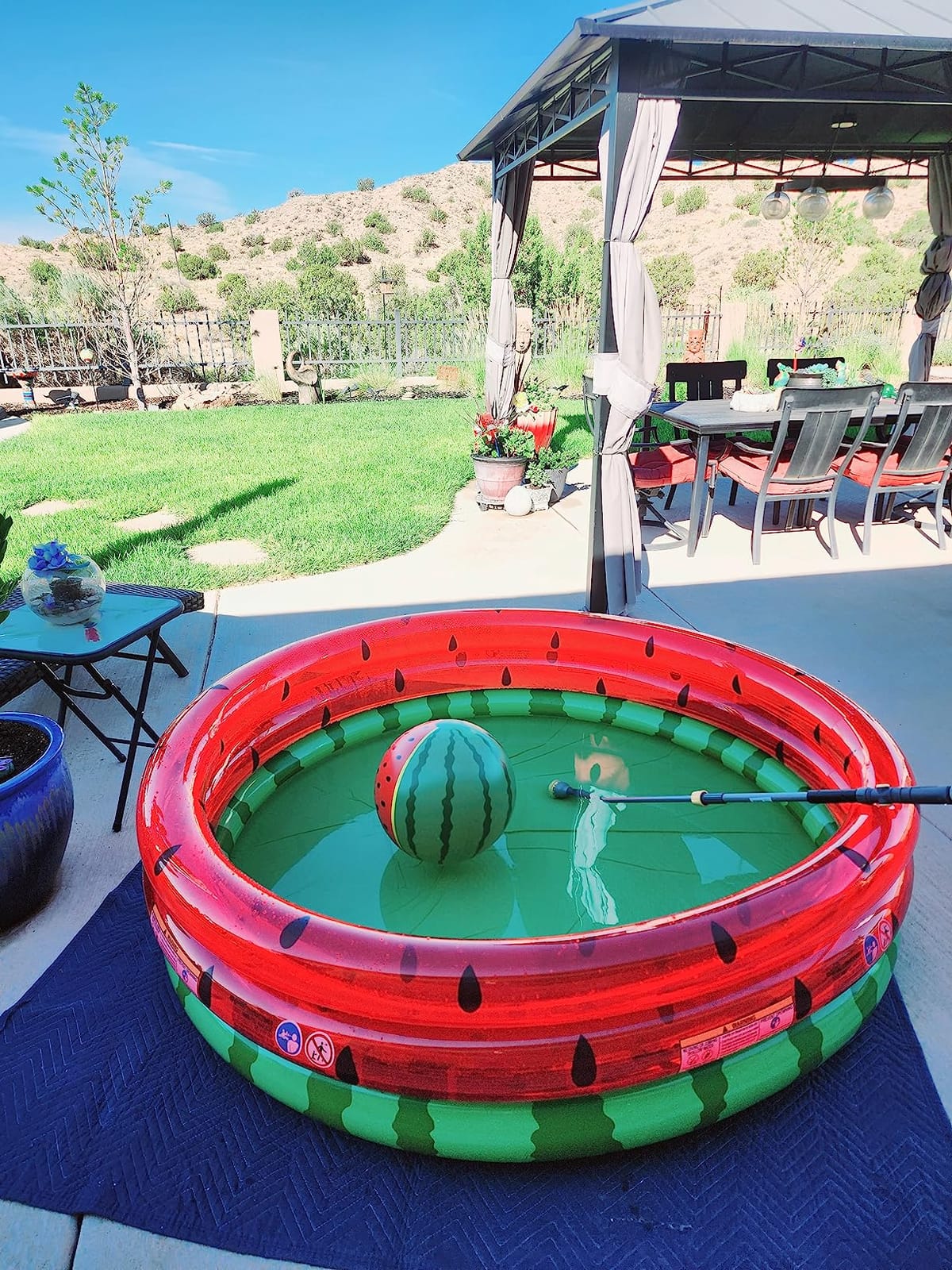 Intex 66-Inch Round Inflatable Outdoor Kids Swimming and Wading Watermelon Pool for Ages 2 and Up customer photo 2