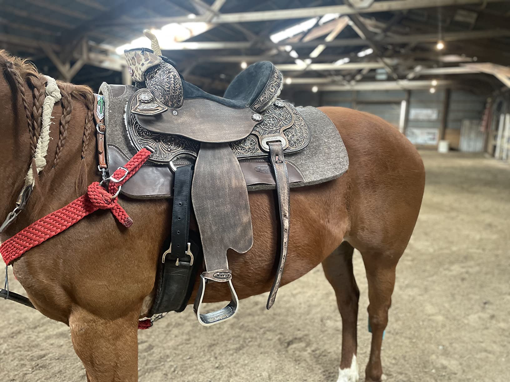 HILASON Flex Tree Western Saddle Dark Brown Leather Trail customer photo 1