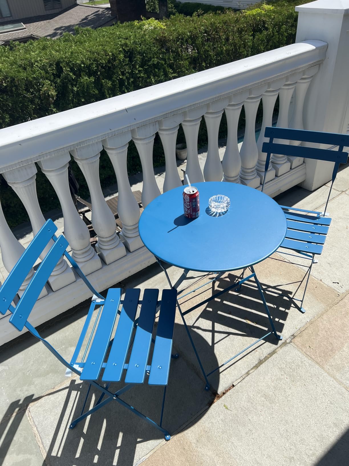 Grand Patio 3 Piece Folding Patio Bistro Set for Outdoor Balcony, Yellow customer photo 1