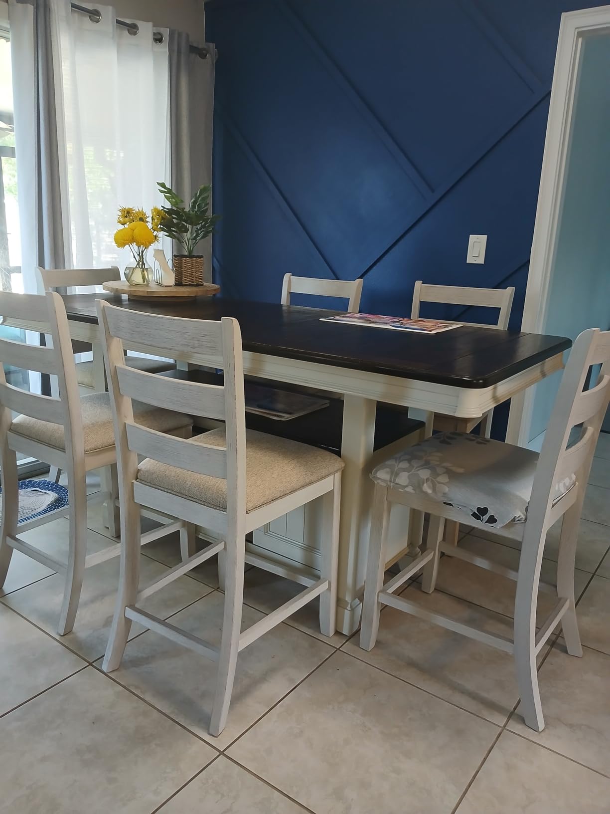 Signature Design by Ashley Counter Height Barstools, Set of 2, Farmhouse customer photo 2